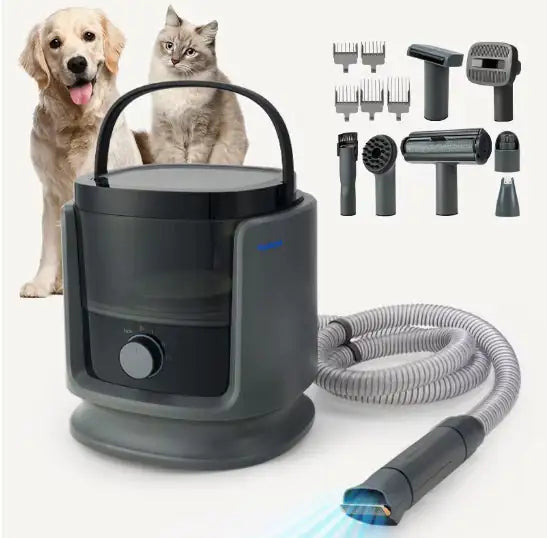 9-in-1 Pet Grooming Vacuum – "Quiet, Powerful, All-in-One Shedding Solution"
