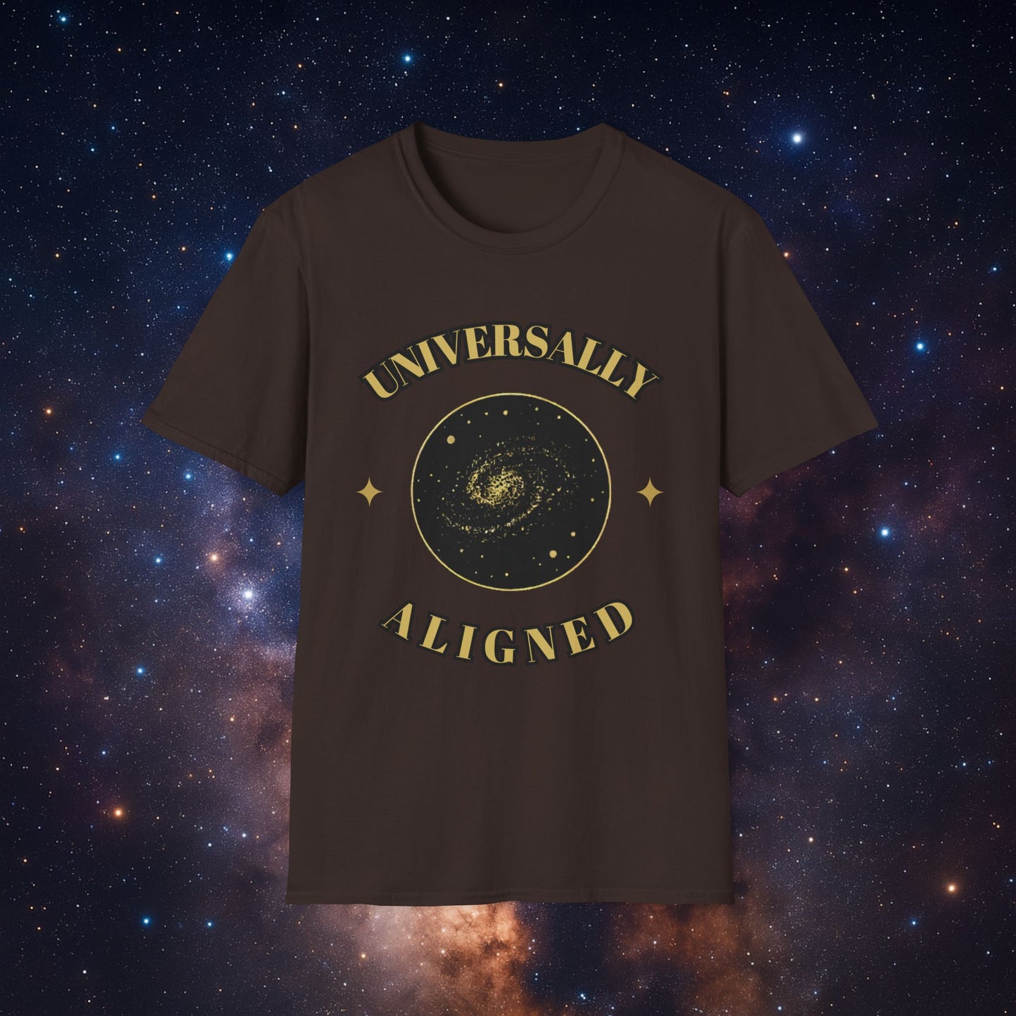 Universe Aligned Unisex Softstyle T-Shirt - Cosmic Graphic Tee for Star Gazers