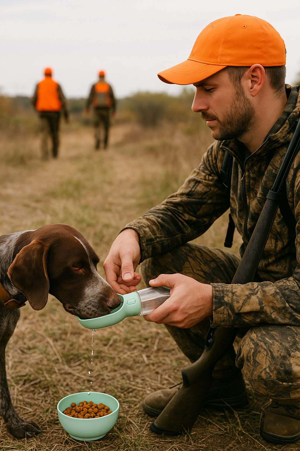 All-in-One Dog Travel Water Bottle – Hydration & Feeding On-the-Go (Leak-Proof, 400ML)