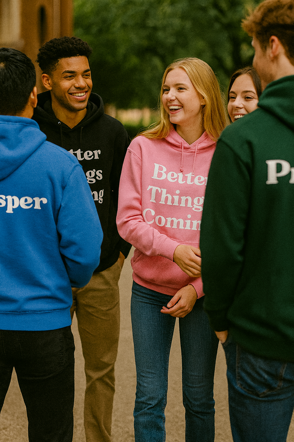 “Better Things Coming Hoodie – Inspirational Unisex Cozy Fleece Hoodie for Everyday Motivation”
