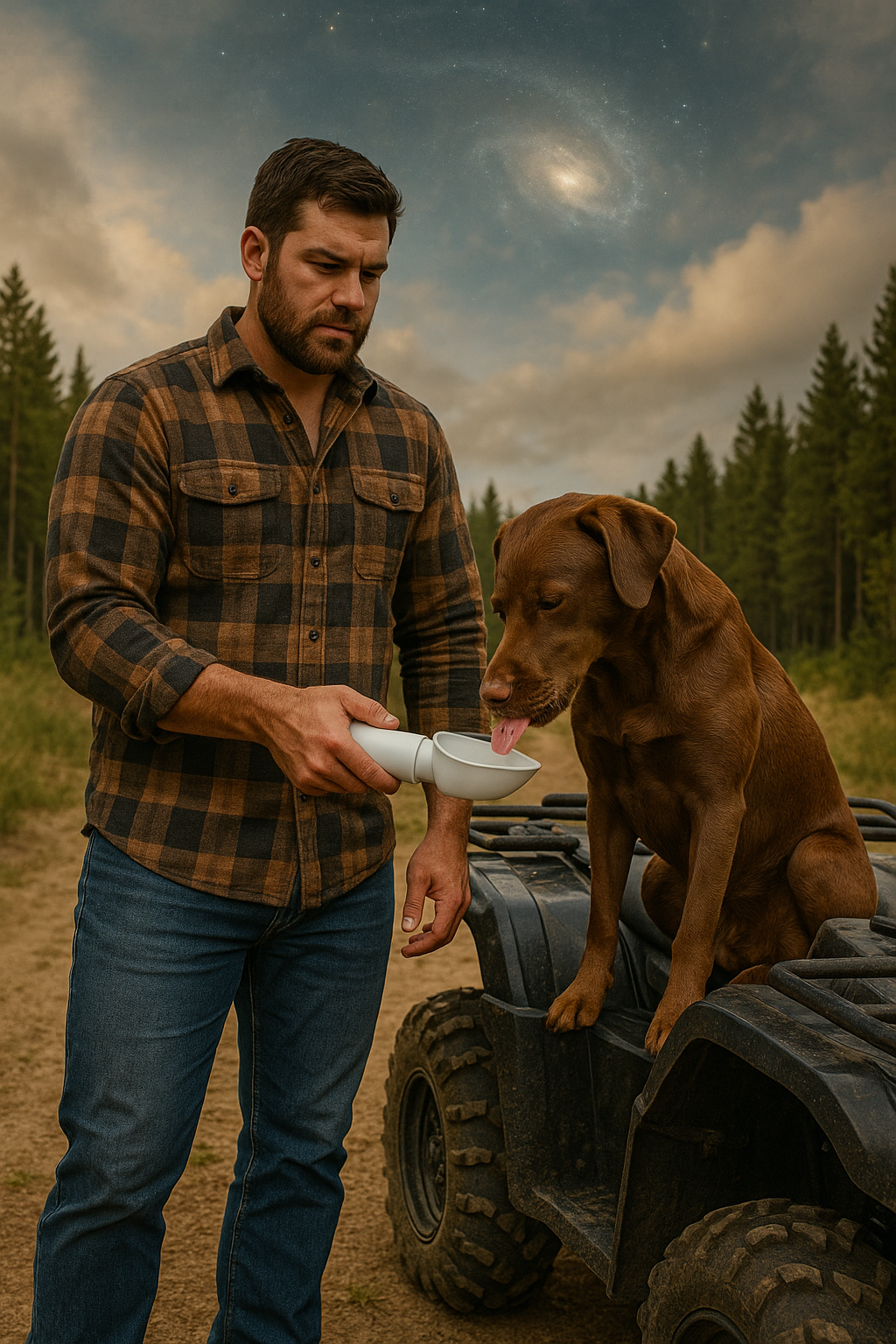 Dog Water Bottle Portable 25oz/750ml Travel Dog Water Bottle with Collapsible Dog Bowls Large Lightweight & Leak Proof Silicone Dog Drinking Water Bowl-Ideal for Walking Hiking Travel Road Trips