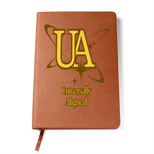 🪐 Universally Aligned Graphic Leather Journal