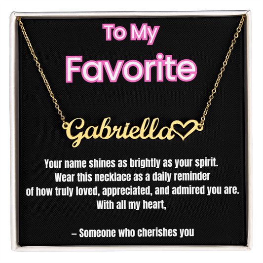 Your Name, Your Story – Elegant Custom Necklace – Unique Gift for Her