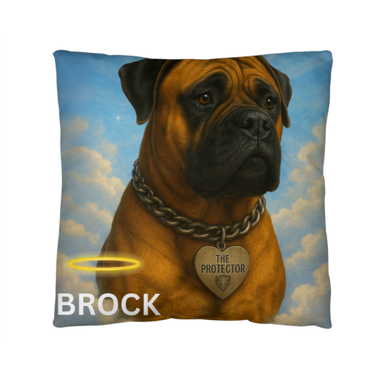"Custom Outdoor/Indoor Pet Pillow – Waterproof Personalized Pet Memorial or Dog Lover Patio Cushion"